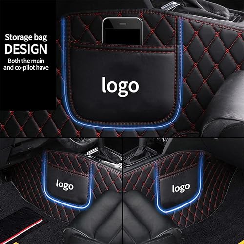 Miniatura 2 de Alfombrillas personalizadas con diamantes de doble capa para el 95% de los modelos de automóvil, de piel sintética, para todo tipo de clima,