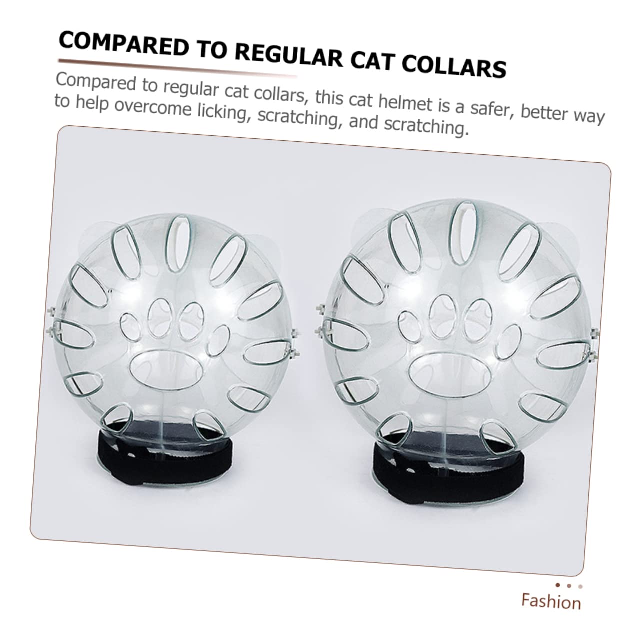 BESPORTBLE 3piezas Casco Protector para Gatos Capucha Transparente para y Cuidado para Baños Corte De Uñas y Estética De Mascotas