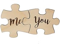 Vista 1 de You and Me Puzzle Piece 2 Pin Set Lindo rompecabezas hecho a mano, regalo para el día de San Valentín para parejas
