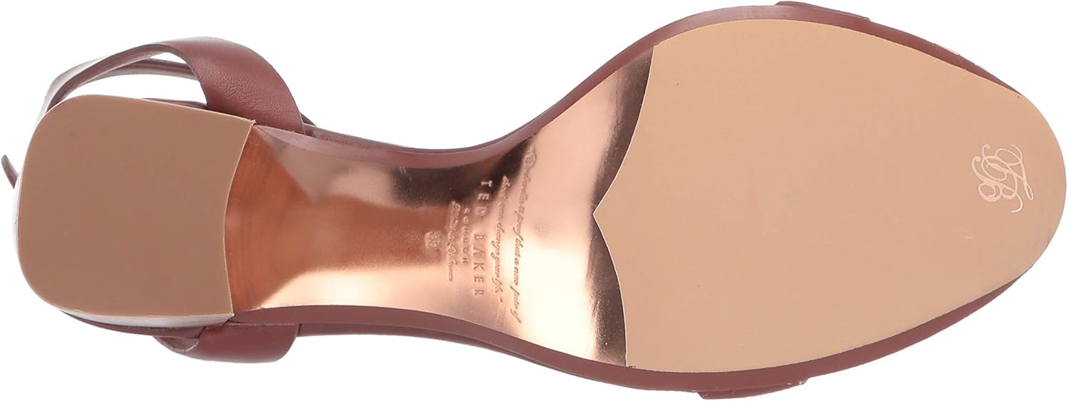 Ted Baker Women's Biah Heeled Sandal 5 Cocoa