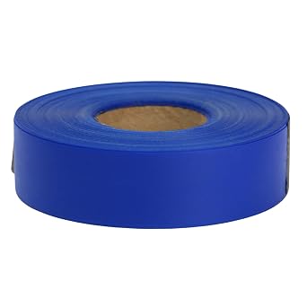 NO Adhesive, Presco Arctic Roll Flagging Tape 3 mils Thick, 1-3/16 in. x 300 ft. (Red)