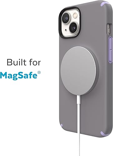 Miniatura 3 de Speck Funda para iPhone 15 Plus y 14 Plus, protección contra caídas, resistente a los arañazos, diseñada para MagSafe iPhone, revestimiento suave al