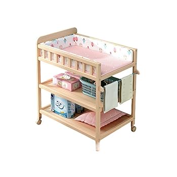 Amazon | Deerouオムツ交換台 無垢材 おむつ替え台 多色赤ちゃん