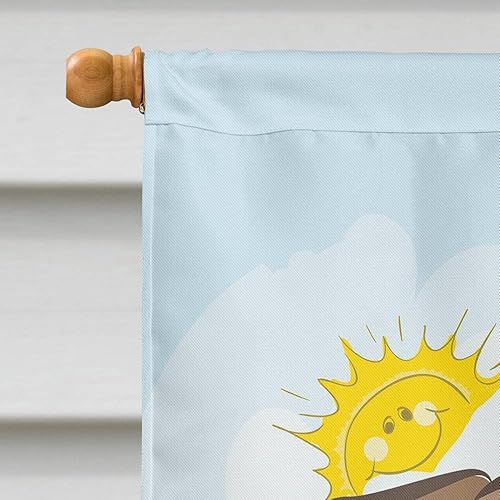 Miniatura 3 de Caroline's Treasures BB2087CHF - Bandera de bulldog inglés para casa de playa de verano, manga de porche, poste decorativo para exteriores, para