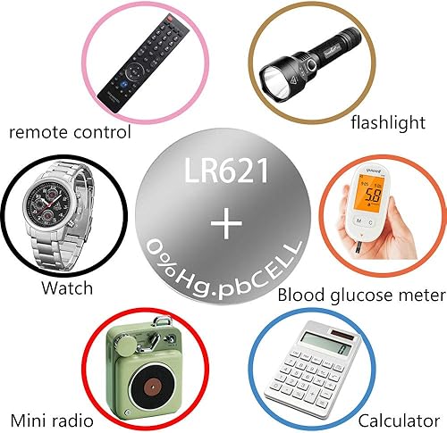 Miniatura 5 de SKOANBE Batería de reloj LR621 AG1 SR621SW 364 LR60 164 1.5V 10PCS