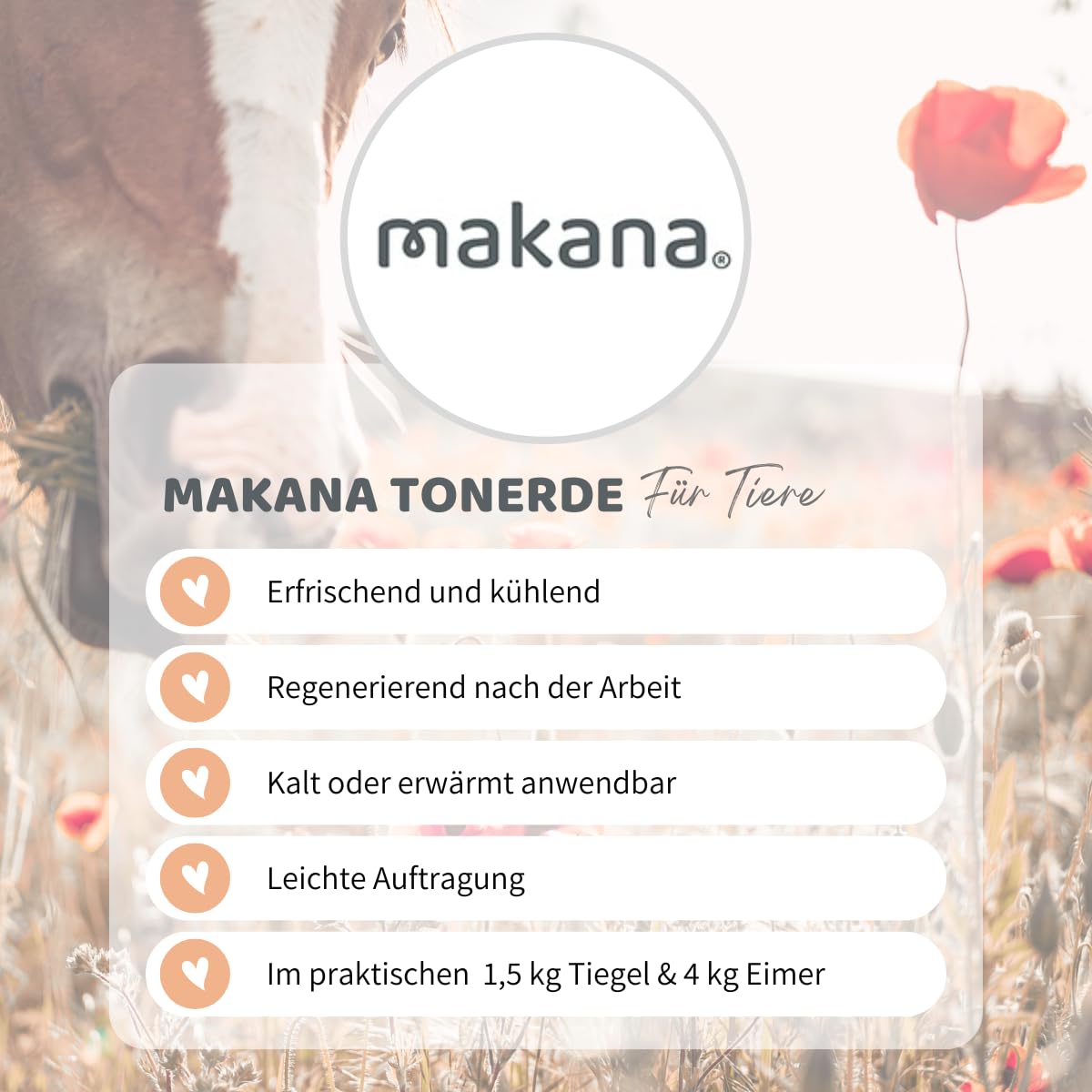 Makana Tonerde Paste, erfrischend & kühlend, 4 kg Eimer