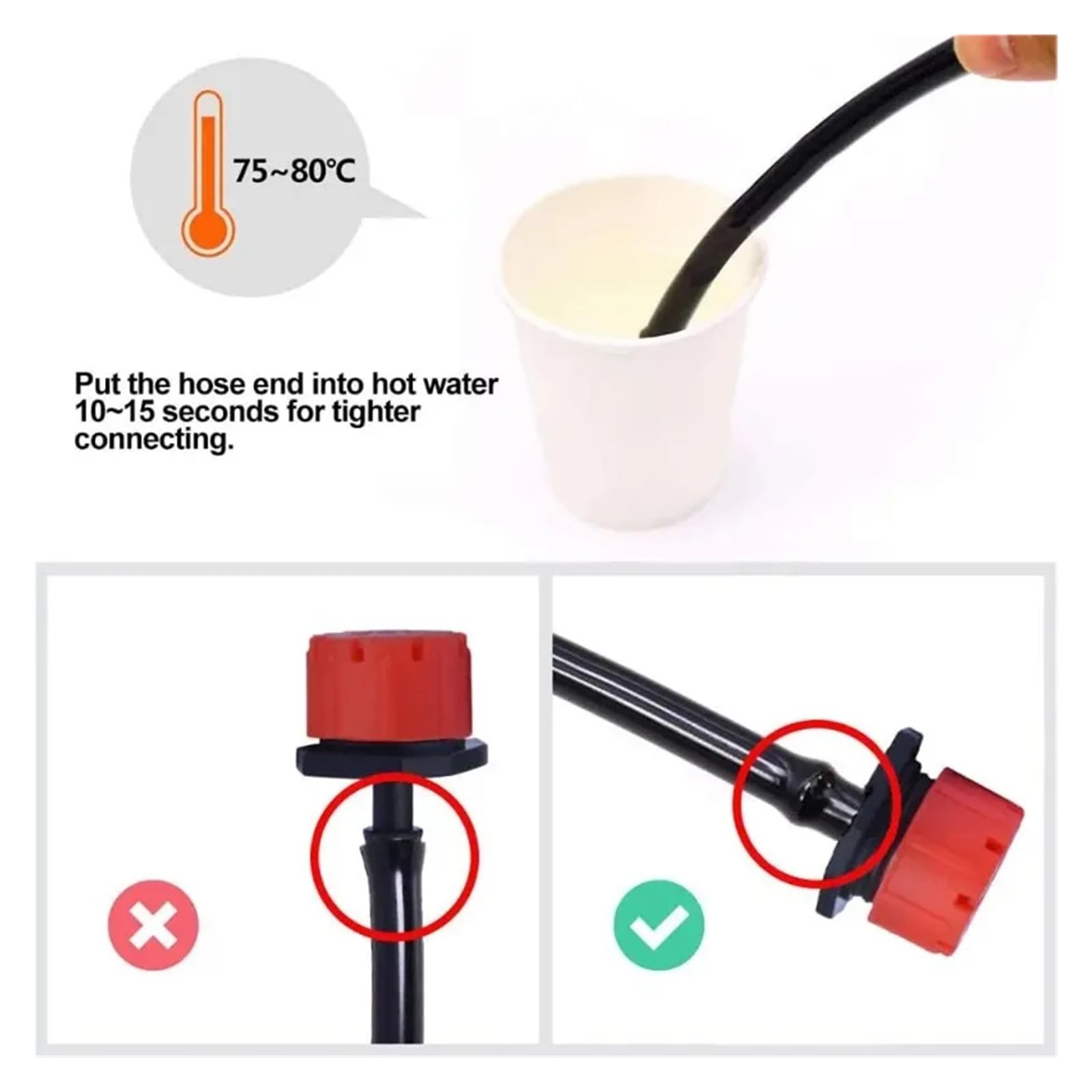 Accessori per Navi 50-800 Pezzi gocciolatori Regolabili for irrigazione irrigatori 1/4'' gocciolatore Micro irrigatori for irrigazione a Goccia Accessori per l'irrigazione(100 PCS)