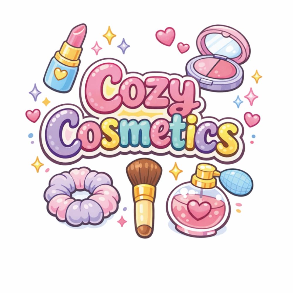 Cozy Cosmetics: Simple, Bold & Easy Coloring Book
