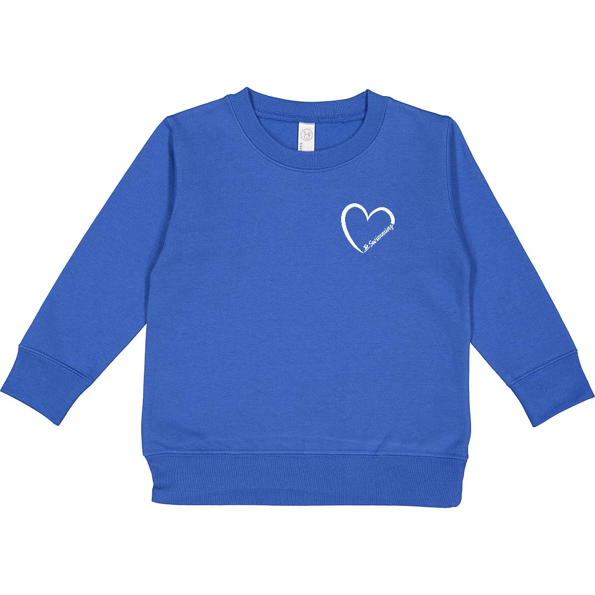 inktastic Swimming Heart Toddler Sweatshirt 3T Royal 438b0