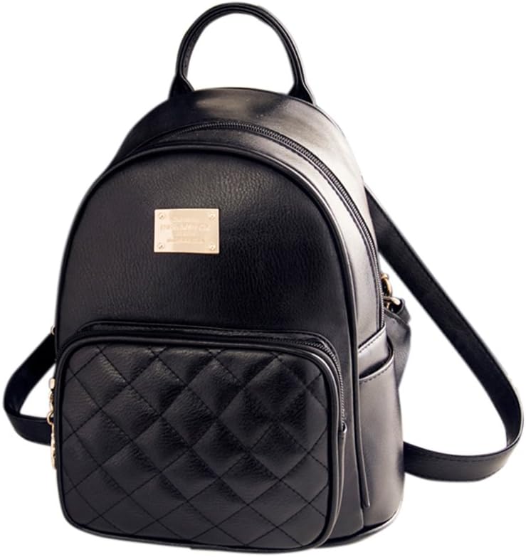 Gesver PU Leather Convertible Handbag Shoulder Bag Backpack for Womens Black