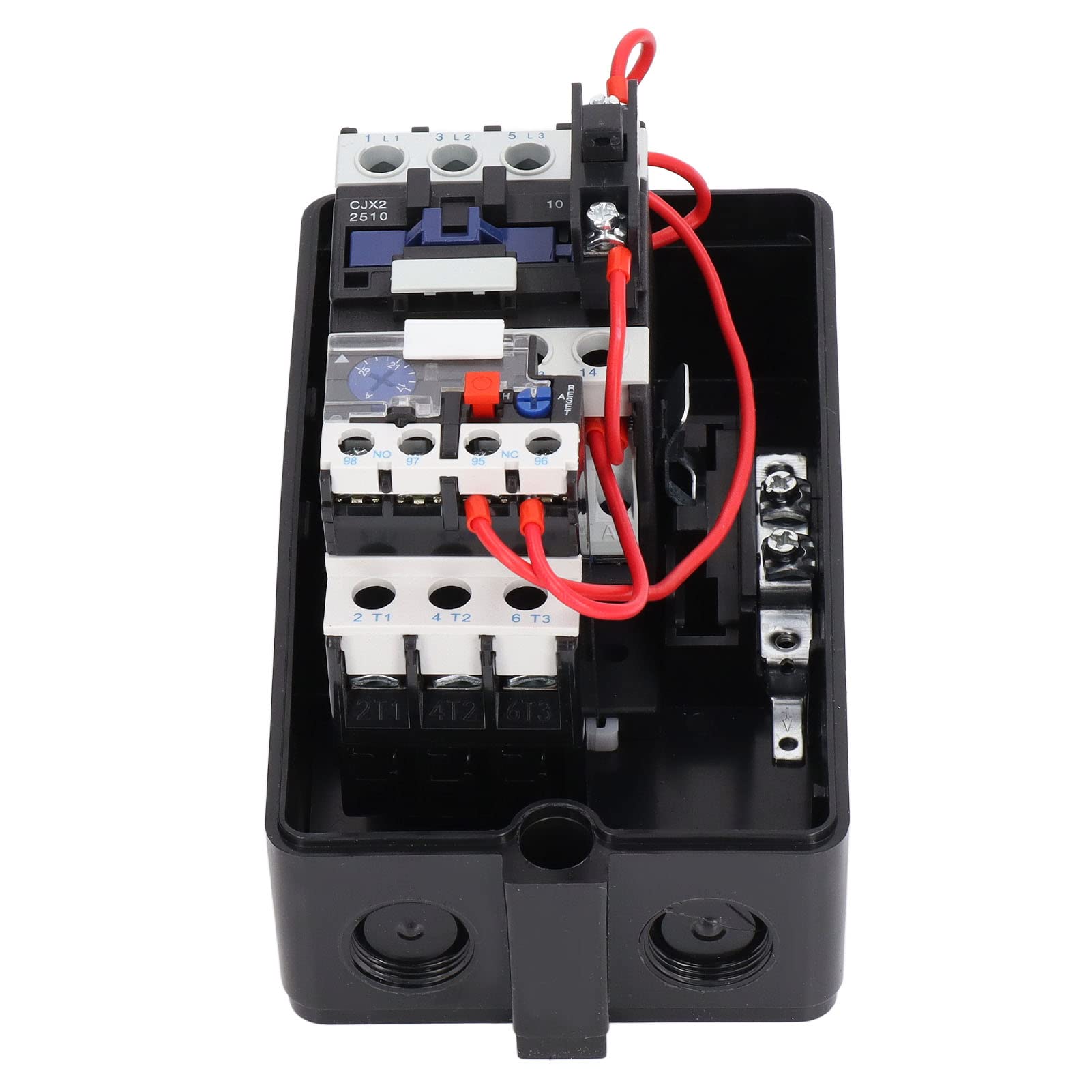 Démarreur de Moteur électrique Magnétique Monophasé 220V 230V Triphasé 380V 400V Commutateur de Commande de Démarreur Magnétique, Interrupteur De Commande