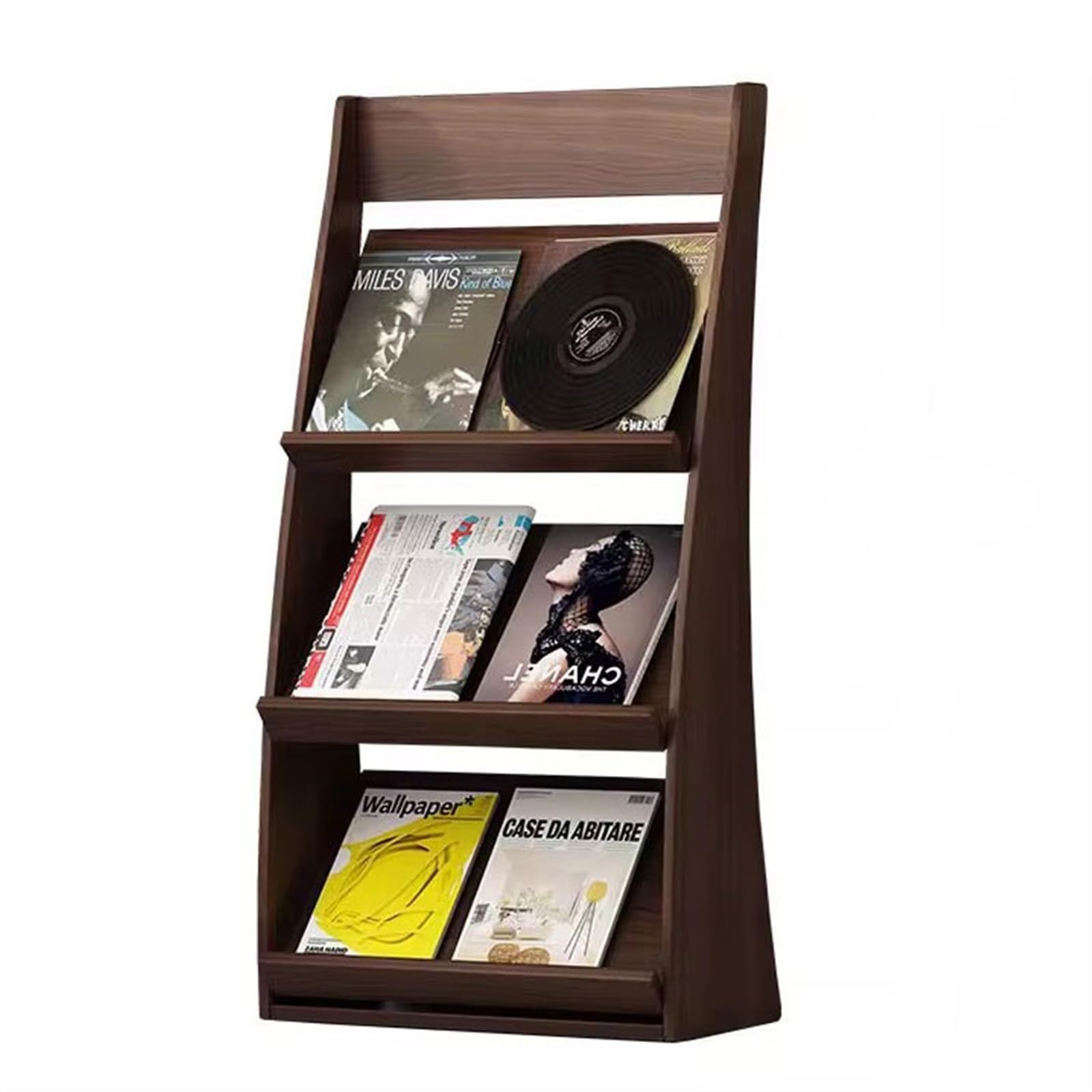 jianjunchaling Brochure Display Stand Magazine Storage Rack Floor-Standing Bookshelf for Office, Trade Show, Exhibitions