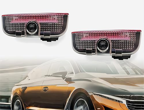 2 piezas de luz de proyector de puerta de cortesía para Passat Sagitar CC Magotan Tiguan Golf, kit de lámpara de proyector de bienvenida compatible