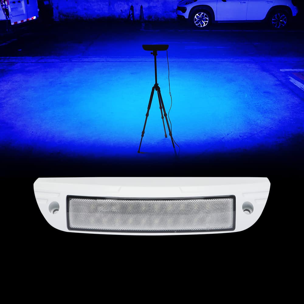 CH Blue Boat LED Lights – Under Deck Pontoon Lights, 12V, 15.5ft Roll, 300 LEDs, Low Power, Easy Install