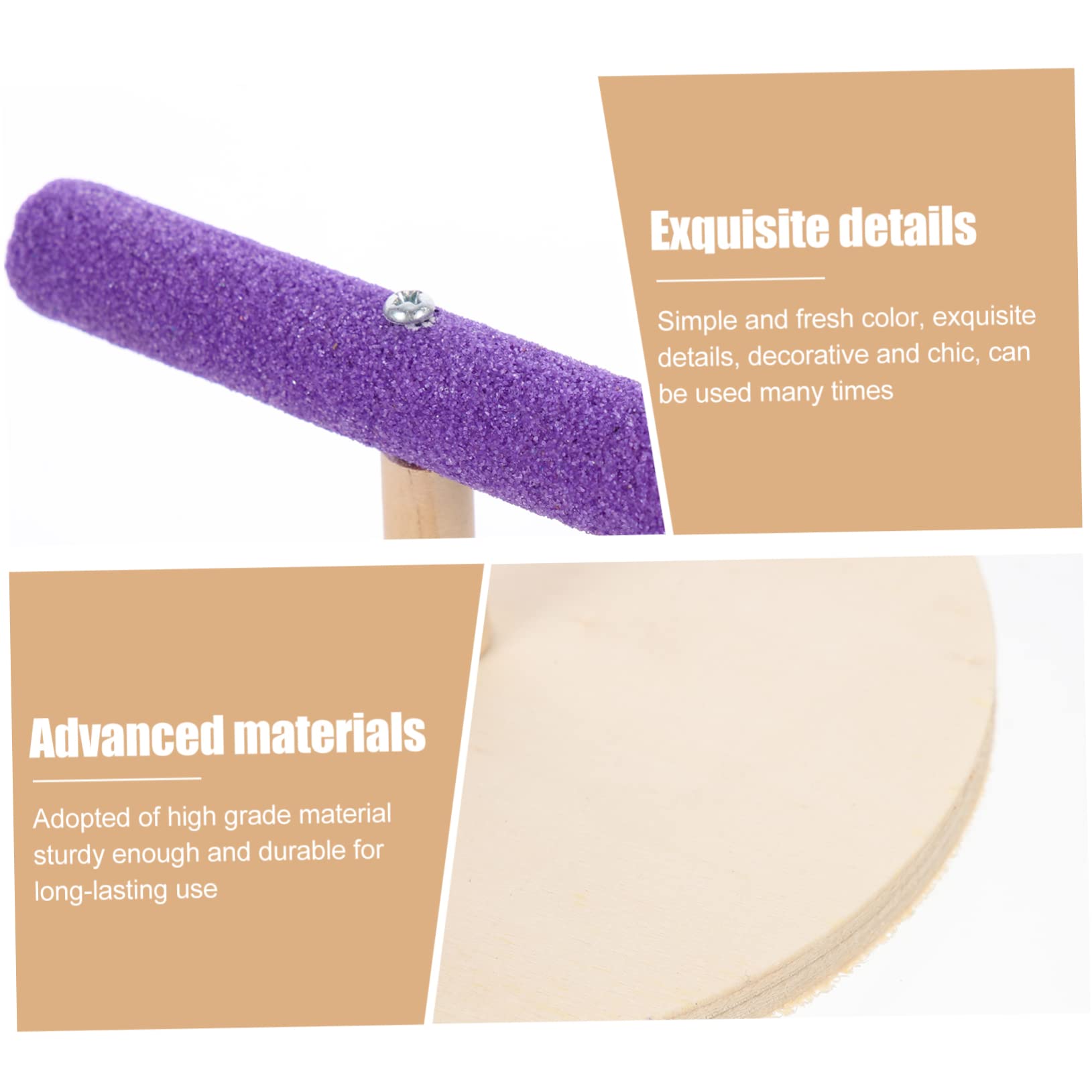 Yardwe 5pièces Perchoir pour Oiseaux Plateforme Attrayante pour Perroquets Accessoire Naturel Et Jouet Éducatif pour Oiseaux De Compagnie