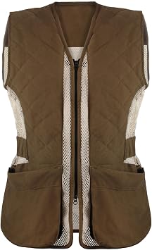 Avizon Adjustable Shooting Vest, Unisex Mesh Shooting Range Vest with Moveable Shoulder Pad for Adults