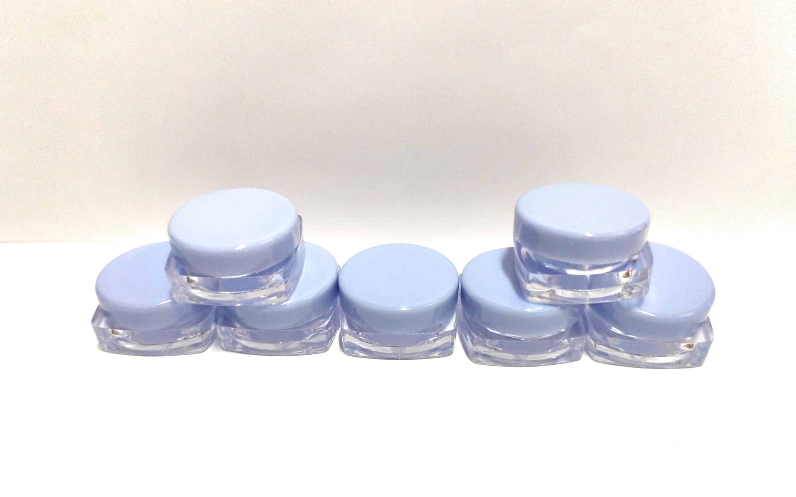 SHREE MAHA PS Acrylic Jars Transparent with Cap square container, Cosmetics Container for Creams,Lip Balm, Body Butter, Essential oil, Costemic, Makeup Use 5 gm (Purple)-image-16