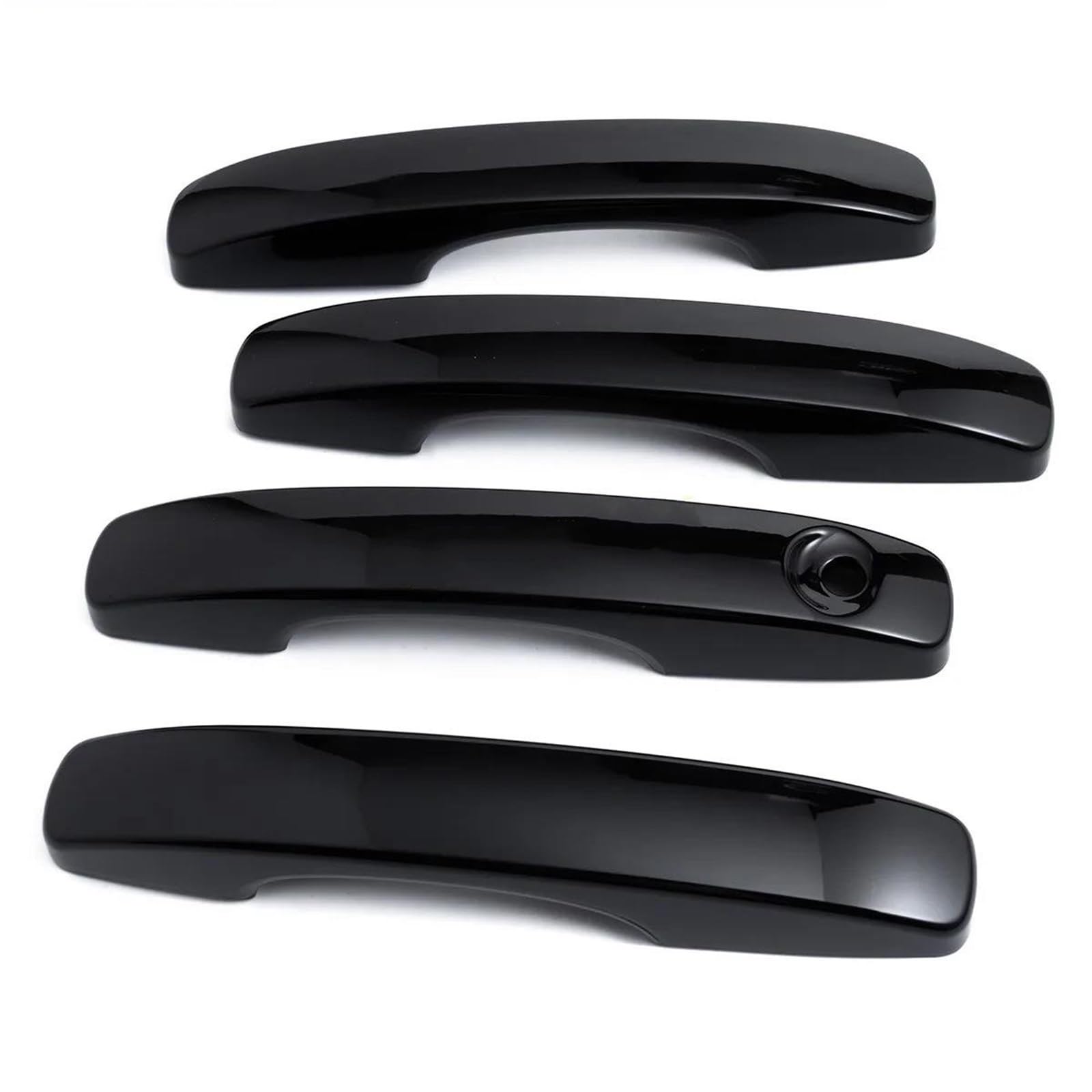 JTWMTY Car Exterior Door Handle Cover Trim Sticker Accessories for Ford for Ranger for Everest 2023 2024 2025(Glossy Black)