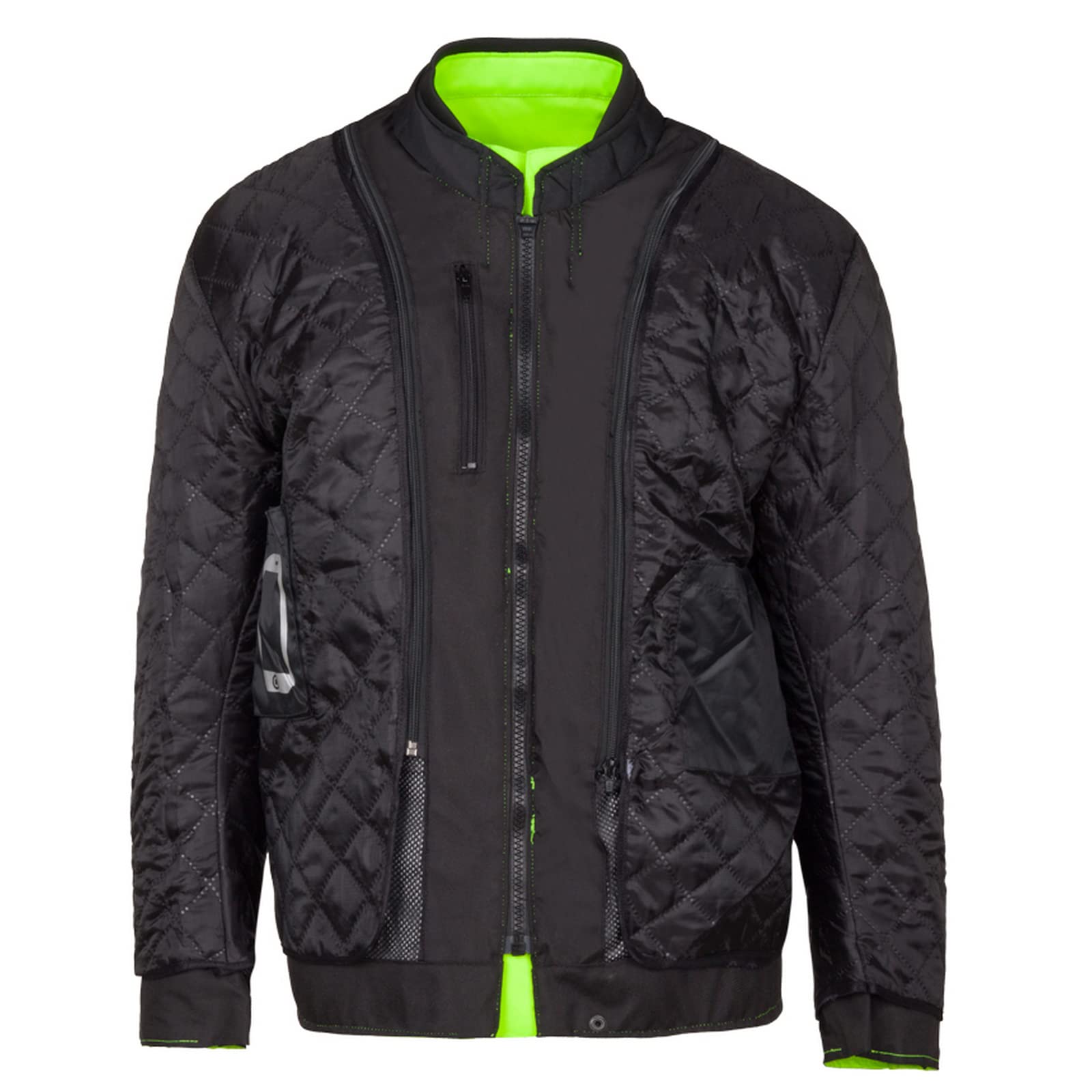 URBAN 5884 Neo Long Giacca da Moto Uomo Con Protezioni CE Removibili in Cordura | Fodera Termica Trapuntata Removibile | Antivento, Antipioggia e Traspirante | Uomo