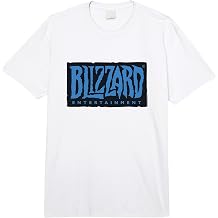 Blizzard Entertainment Official Blue Logo Comfort Colors Adult Heavyweight T-Shirt