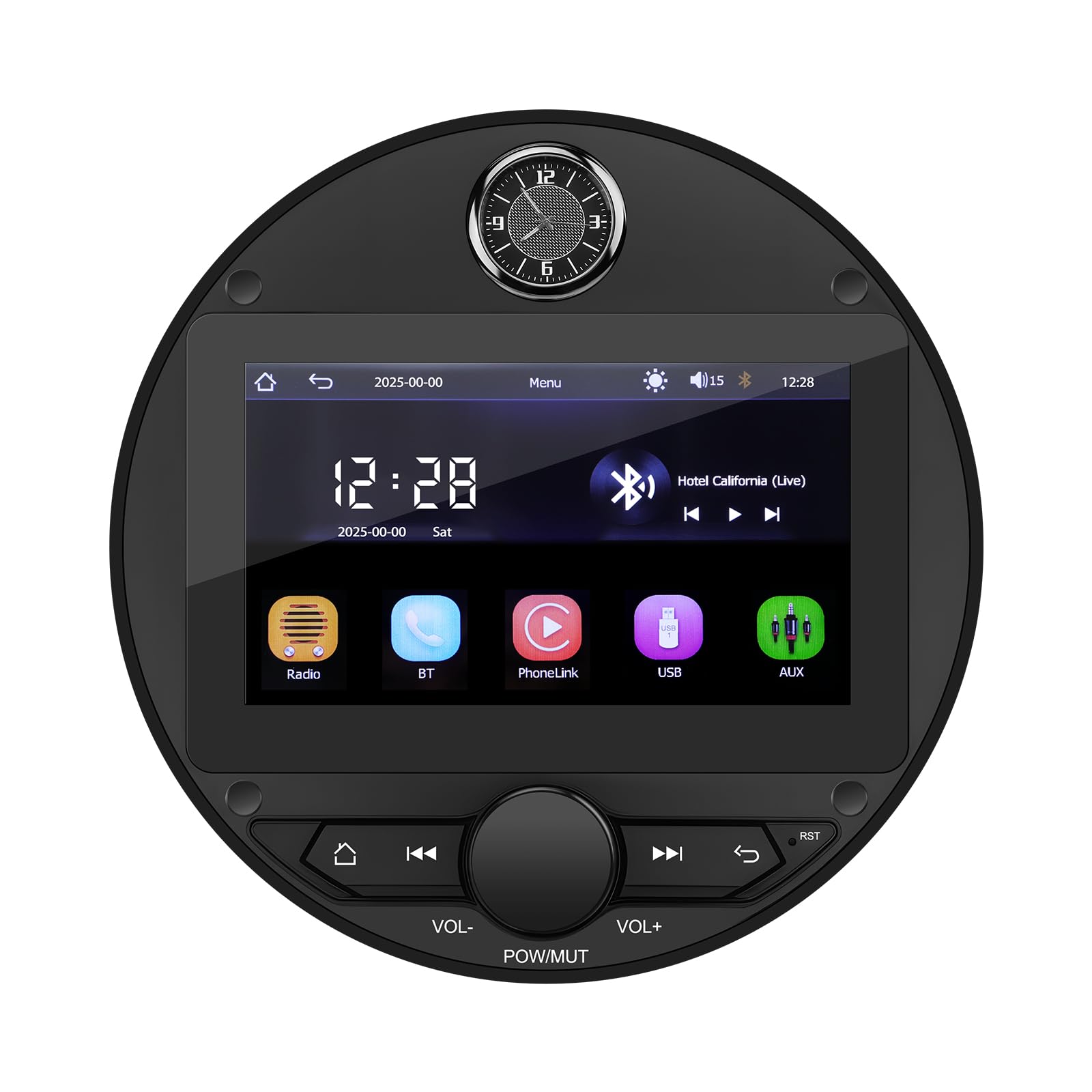 IPX6 Waterproof 7'' Portable Marine Stereo with Wireless CarPlay/Android Auto