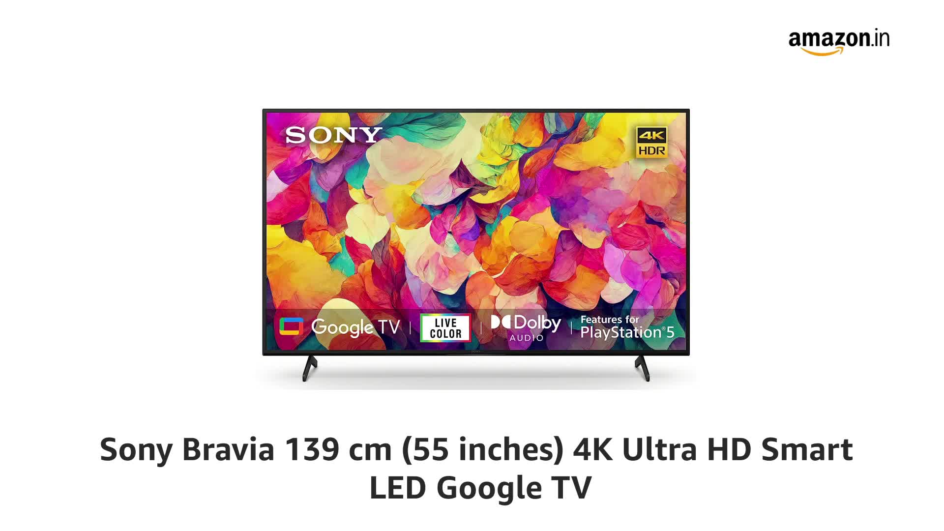 Sony Bravia 139 cm (55 inches) 4K Ultra HD Smart LED Google TV KD