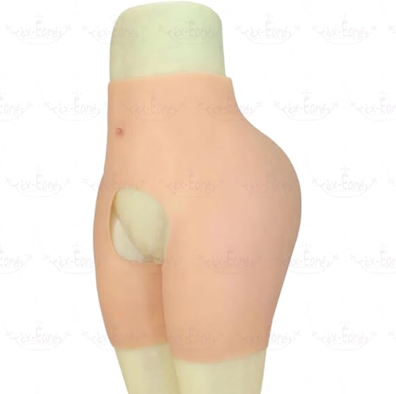 Silicone Open Crotch Buttock Panty Breathable Fake Hips Body Shaper Lifting Shorts for Women