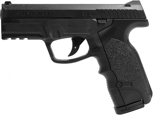 ASG Steyr M9-A1 .177 - Pistola de aire sin soplado, acero calibre BB, color negro