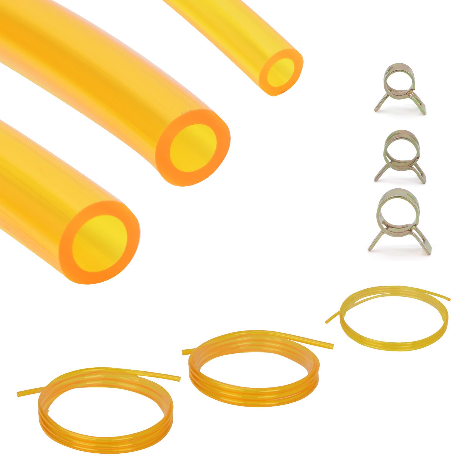 Premium TPU Fuel Line Kit 3 Sizes 3mm ID 5mm OD 5mm ID 8mm OD 6mm ID 9mm
