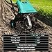 IncwBo Electric Rototiller Garden Tiller 12 Inch Tilling Width 8-Inch Electric Tiller 10.5 Amp Tiller Cultivator for Garden Yard