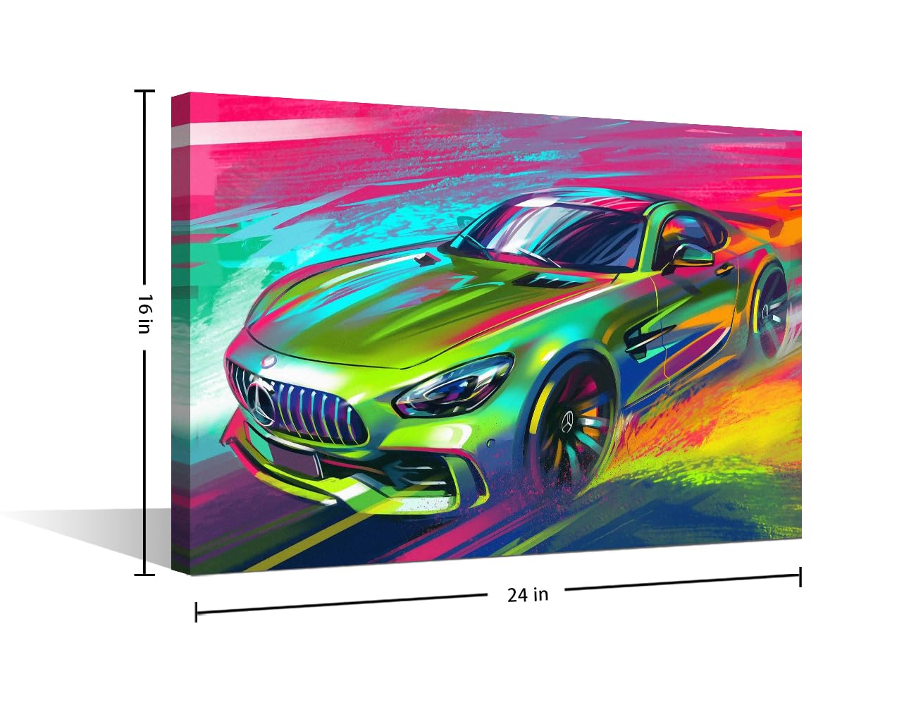 TISHIRON TUMOVO Car Canvas Painting Wall Art for Boys Room Decor, Supercar Poster Home Decor for Living Room Bedroom Office - Image 2