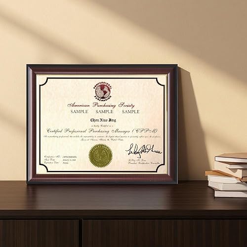 Miniatura 20 de Memory Island Marcos para documentos de 8.5 x 11, juego de 4 marcos de certificados para pared o mesa, marcos de diploma para premio de grado