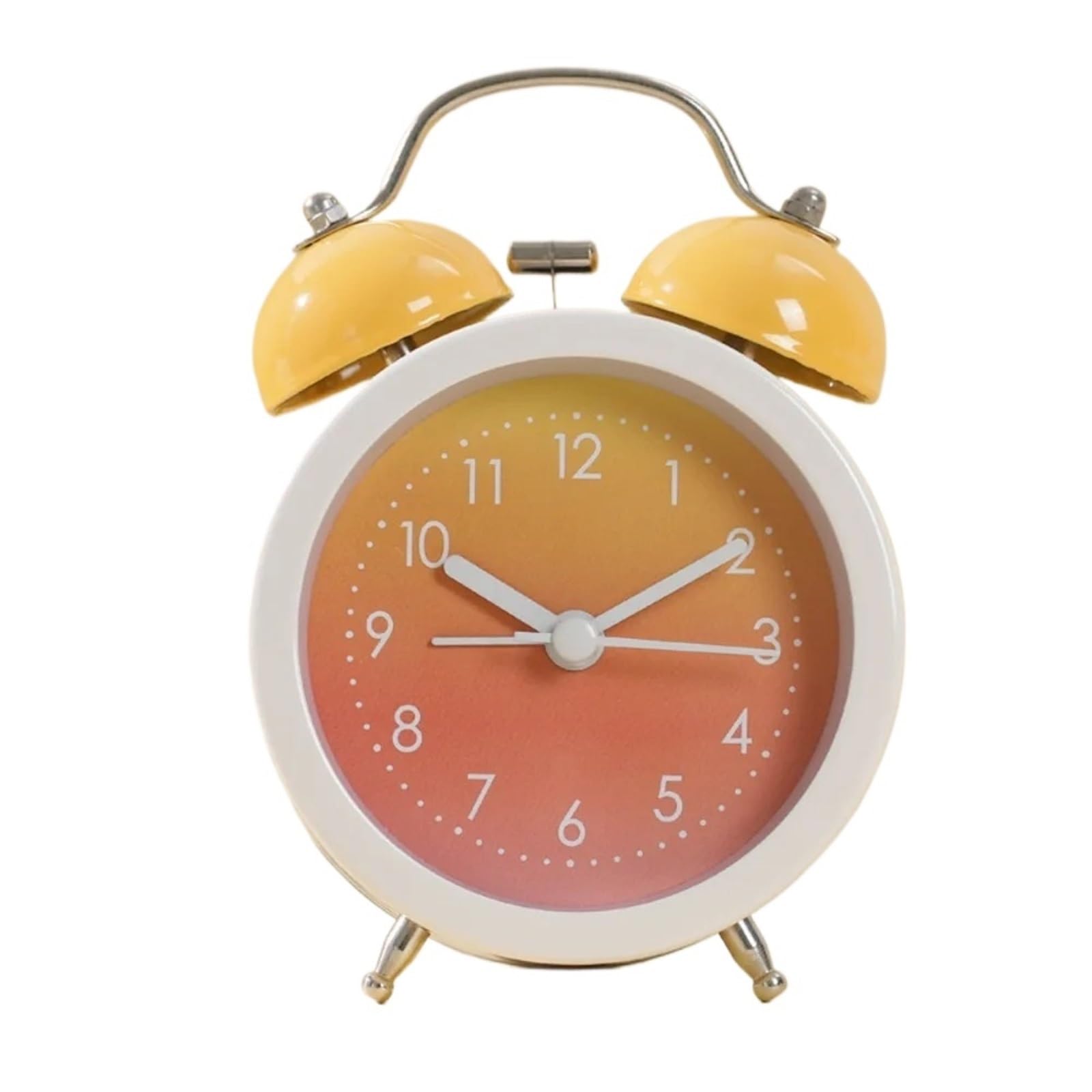 LUYSGBXR Loud Alarm Clock Fashion Metal Twin Bell Alarm Clock Loud Colorful Desk For Bedroom Decor(Color 12)