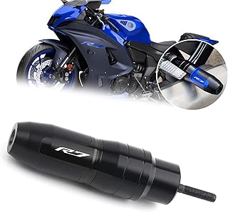 FOR YZF R7 YZFR7 YZF-R7 2024 Motorcycle CNC Aluminum Accessories Falling Crash Pad Protection Exhaust Sliders Guard Protector Motorcycle Accessories yzf r7 2021-2024 (Black)