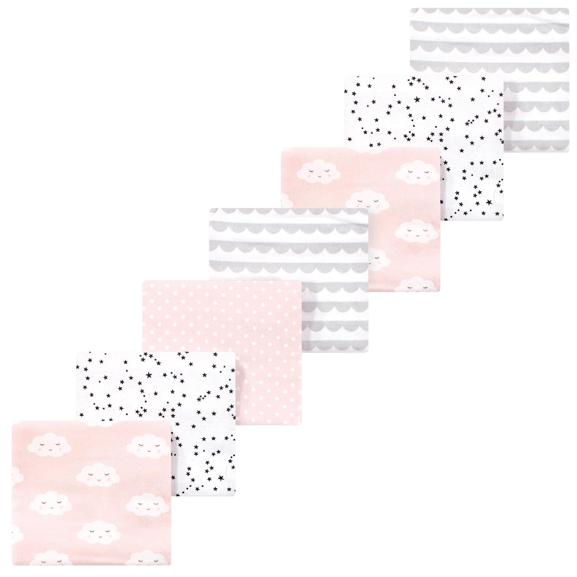 Luvable Friends Little Treasure Flannel Receiving Blankets 7pk