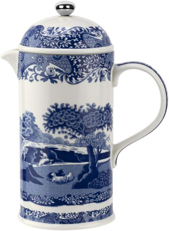 Spode BLI00870-XF Blue Italian Cafetiere 28 Oz, Ceramic