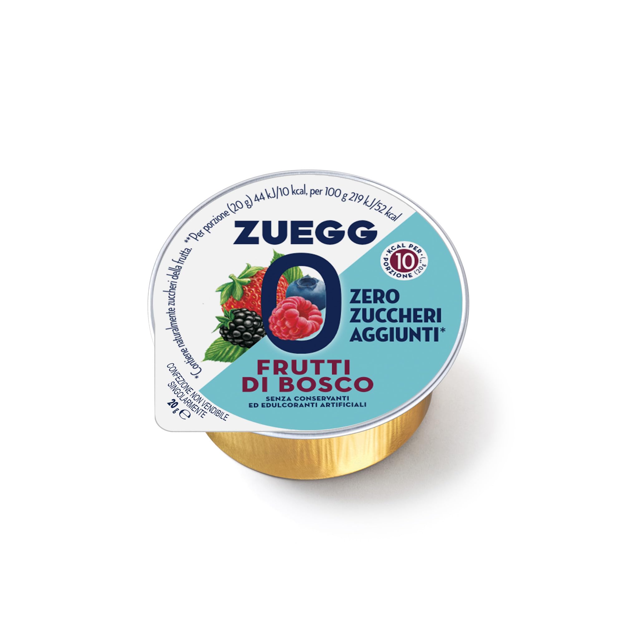 Zuegg Confettura Extra Zero Zuccheri Aggiunti Monodose, Gusti Albicocca, Fragola, Frutti di Bosco - 90 Monoporzioni da 20g (30 pz per Gusto) Ideale per B&B, Hotel, Buffet (90 Porzioni x 20g)