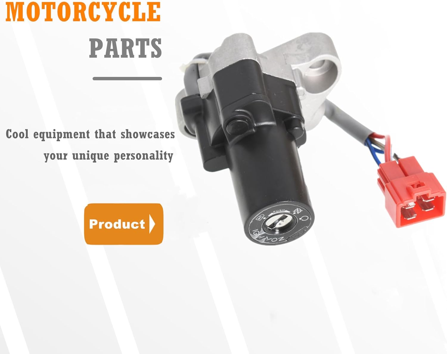 Ignition Switch Lock with Lock Keys Fuel Gas Cap 4TR-82501-00 Replacement for Yamaha 650 1100 XVS650 XVS1100 V-Star XVS1100A XVS125 XVS400 Drag Star