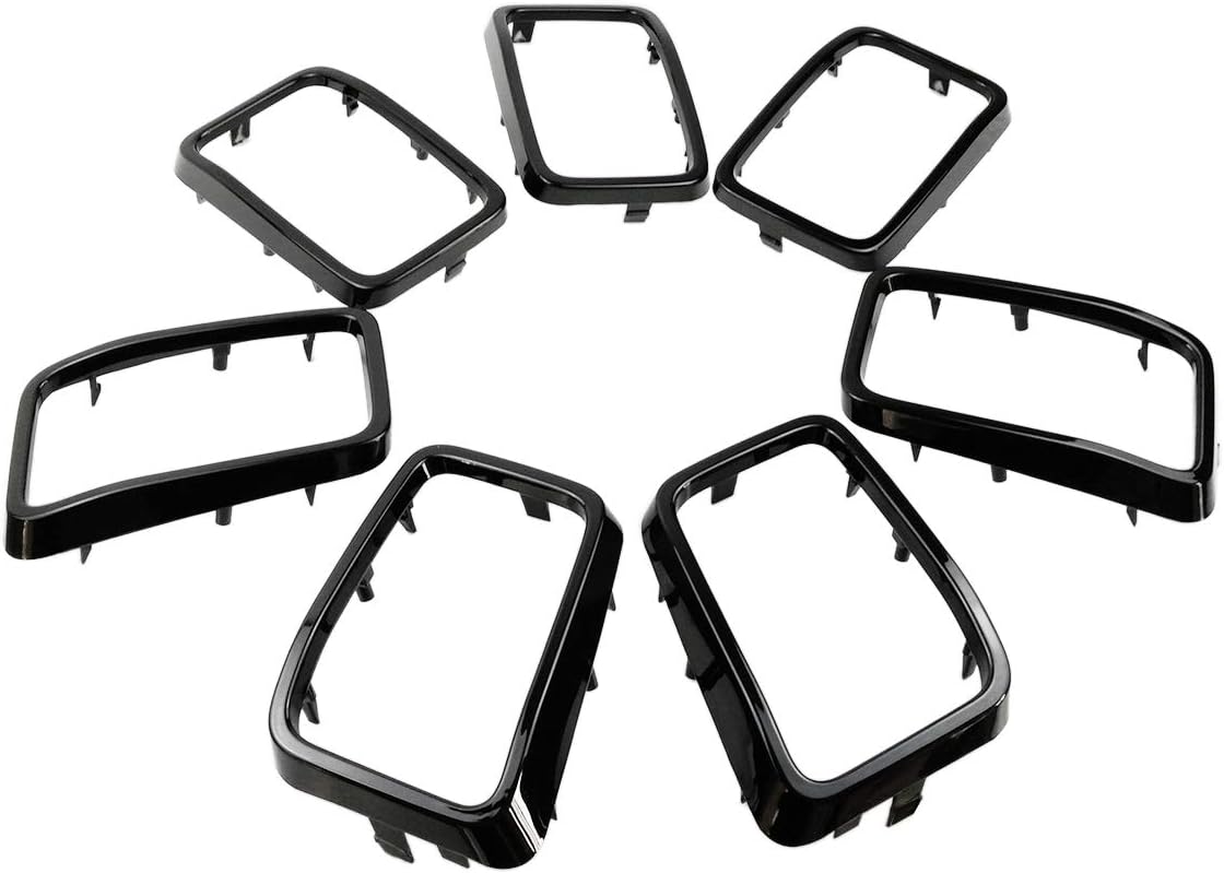 Uр Tо 50% оƒƒ 7PC Gloss Black Grill Rings Grille Grill Inserts Fit for 2017 2018 2019 2020 2021 Jeep Grand Cherokee Onе-Dау Sаlе: Uр tо 60% оƒƒ 7PC Gloss Black Grill Rings Grille Grill Inserts Fit for 2017 2018 2019 2020 2021 Jeep Grand Cherokee