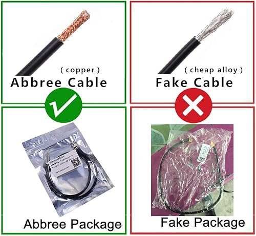 Abbree SMA - Antena de banda dual hembra VHFUHF 144430 MHz antena de látigo suave de alta ganancia para radio bidireccional Baofeng UV-5R UV-82.