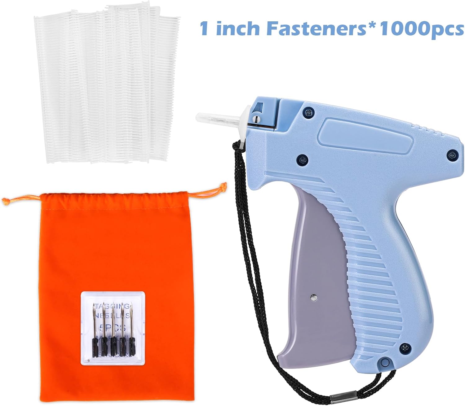 Tagging Gun for Clothing, Standard Retail Price Tag Attacher Gun Kit for Clothes Labeler with 6 Needles & 1000pcs 1" Barbs Fasteners & Organizer Bag for Store Warehouse Consignment Yard Sale - Image 7
