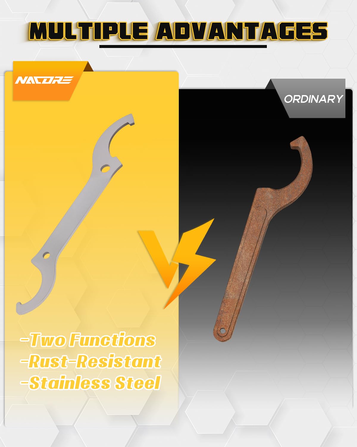 Amazon.com: NACORE Universal Motorcycle Rear Shock & Steering Stem