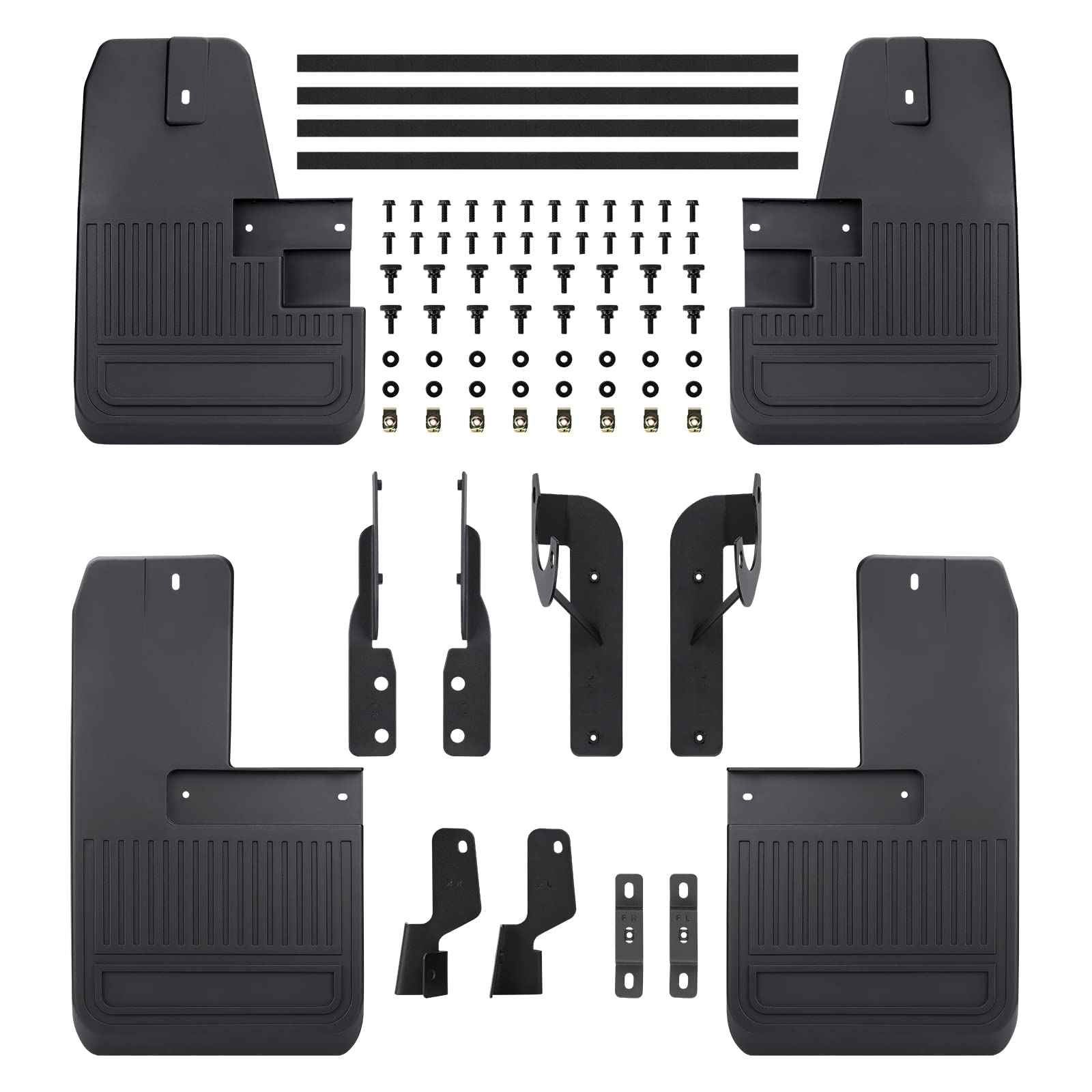 Mud Flaps for Ford Bronco Mud Splash Guard Fender Front and Rear Mudguard No Drilling Required Compatible with 2021 2022 Ford Bronco Accessories 2/4-Door