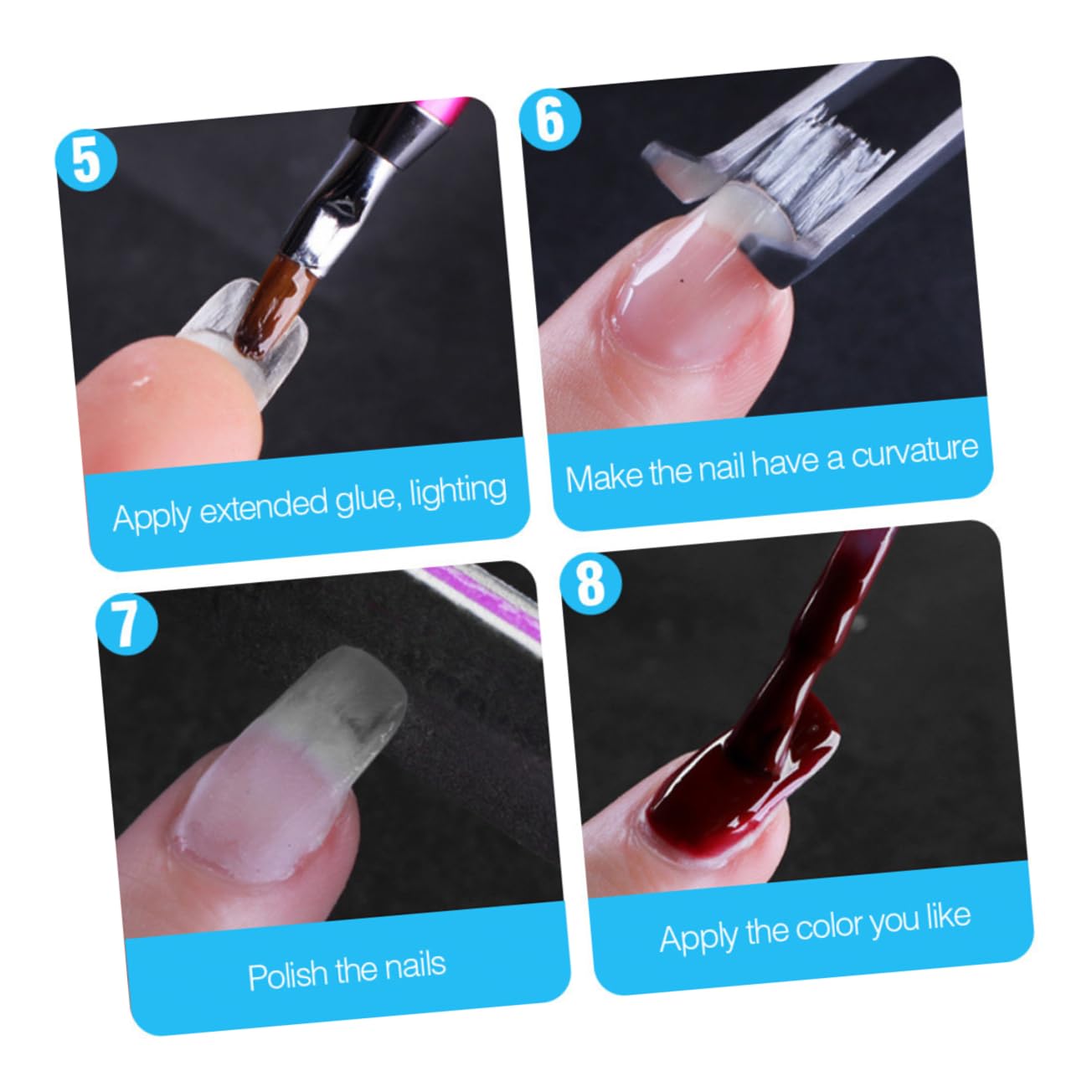 2bags Nail Fiber Extension Tape for Women Durable Nail Art Fiber Paper Stickers for Manicure Enthusiasts and Beginners Safe and Lightweight for Design