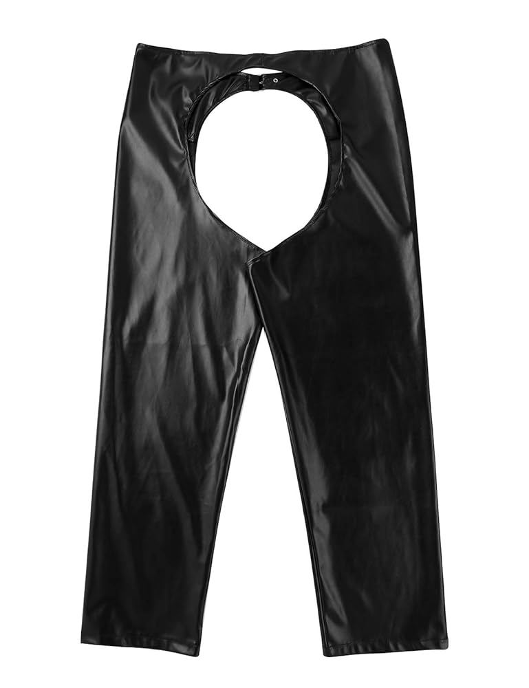Amazon.com: YOOJOO Motorcycle Faux Leather Chaps Pants Biker