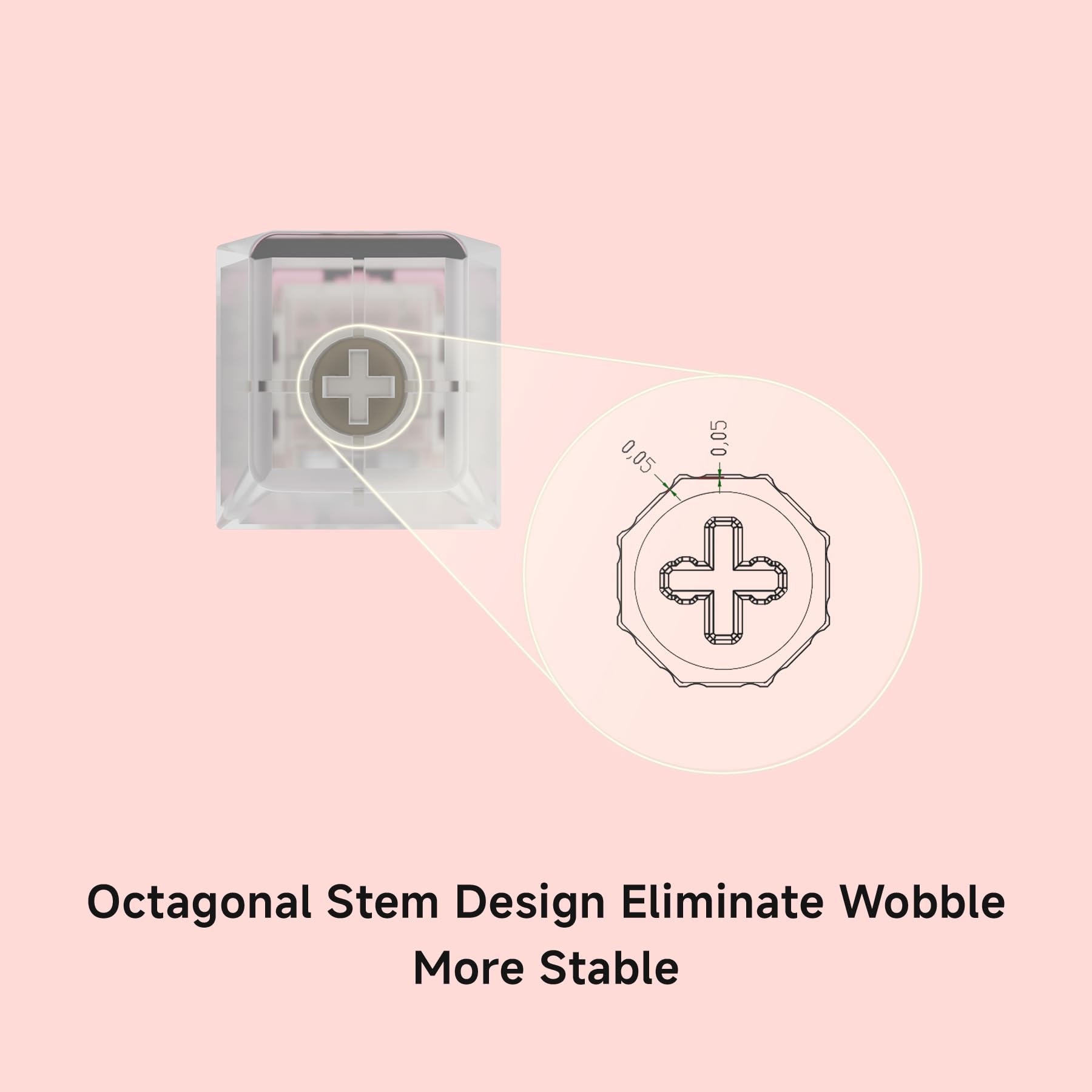 WS Flux HE Keyboard Switches Deep Clacky, Pre-Lubed Magnetic