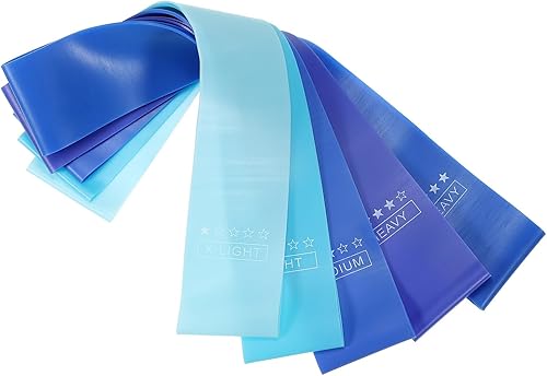 Miniatura 1 de PATIKIL Juego de bandas de resistencia, bandas elásticas de entrenamiento con 5 niveles de resistencia para gimnasio