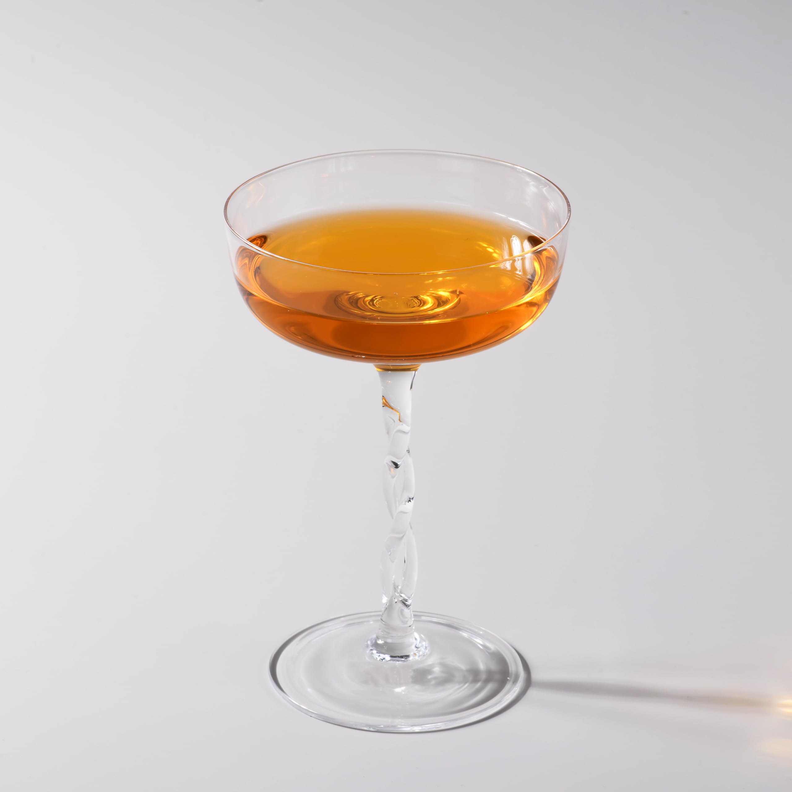 Vasos de cóctel de cristal, juego de 4, elegantes copas para fiestas y ocasiones especiales, grandes, transparentes, NC-004