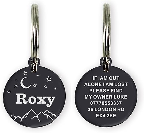 Miniatura 6 de Etiquetas de perro grabadas para mascotas, etiquetas de nombre de perro personalizadas, etiquetas de identificación para perros pequeños, etiquetas