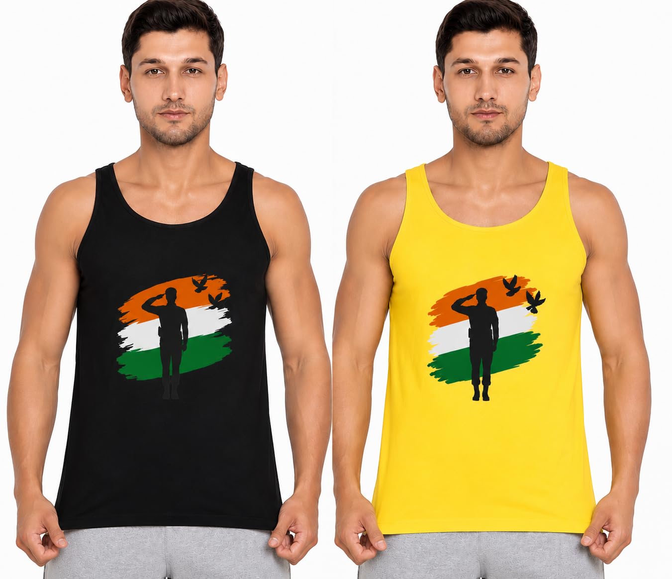 molineux Men's Indian Flag Graphic Sleeveless Vest (Pack of 2)-picture-23